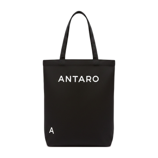The ANTARO Everyday Tote in black, front view