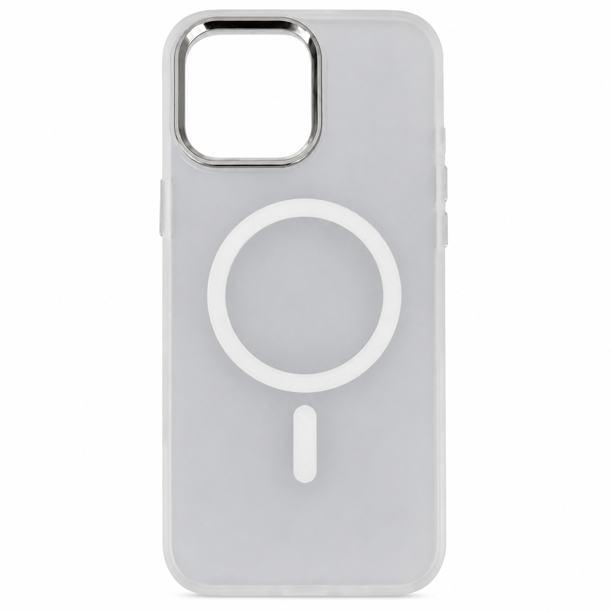 ANTARO Core Case in Mist for iPhone 16 Pro Max — rear view showing the translucent frosted finish and MagSafe ring