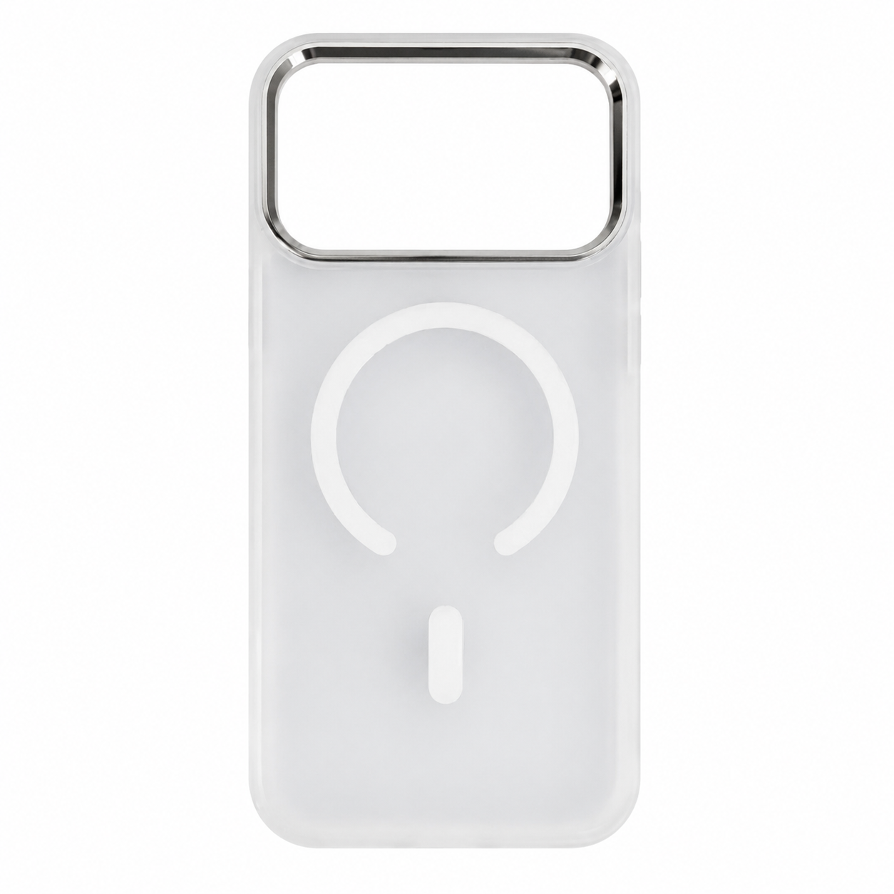 ANTARO Core Case in Mist for iPhone 17 Pro Max — rear view showing the translucent frosted finish and MagSafe ring