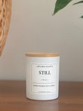 STILL No.00 unscented ANTARO Scents candle in a calm home setting.